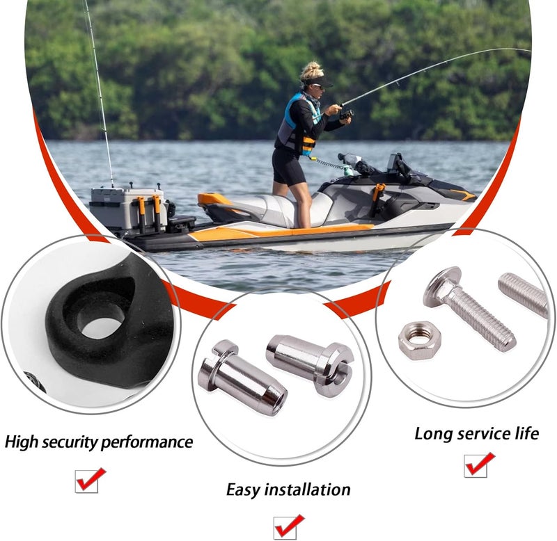 XTPTFABS Black Reel Seat Clamp/Rod Clamp Kit Compatible With most Reels up to 4/0 Size(TLD15, TLD20, TLD25, TLD30II (TWO SPEED)-W/Bolt&Nuts - Image 5